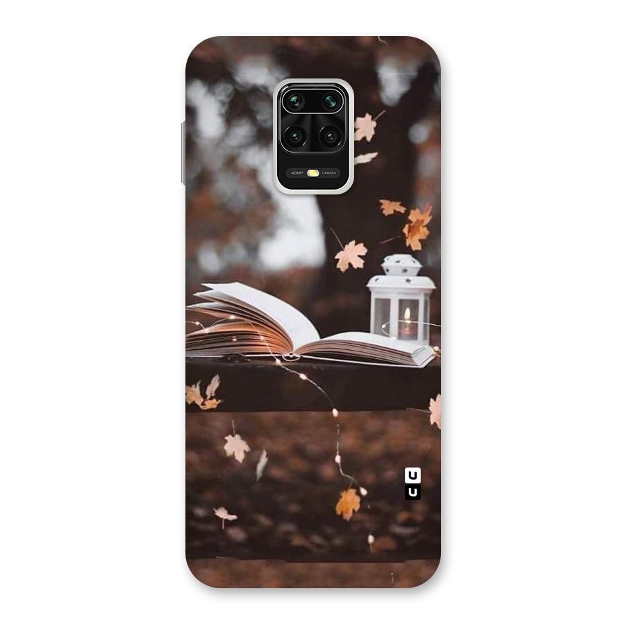 Book and Fall Leaves Back Case for Poco M2 Pro