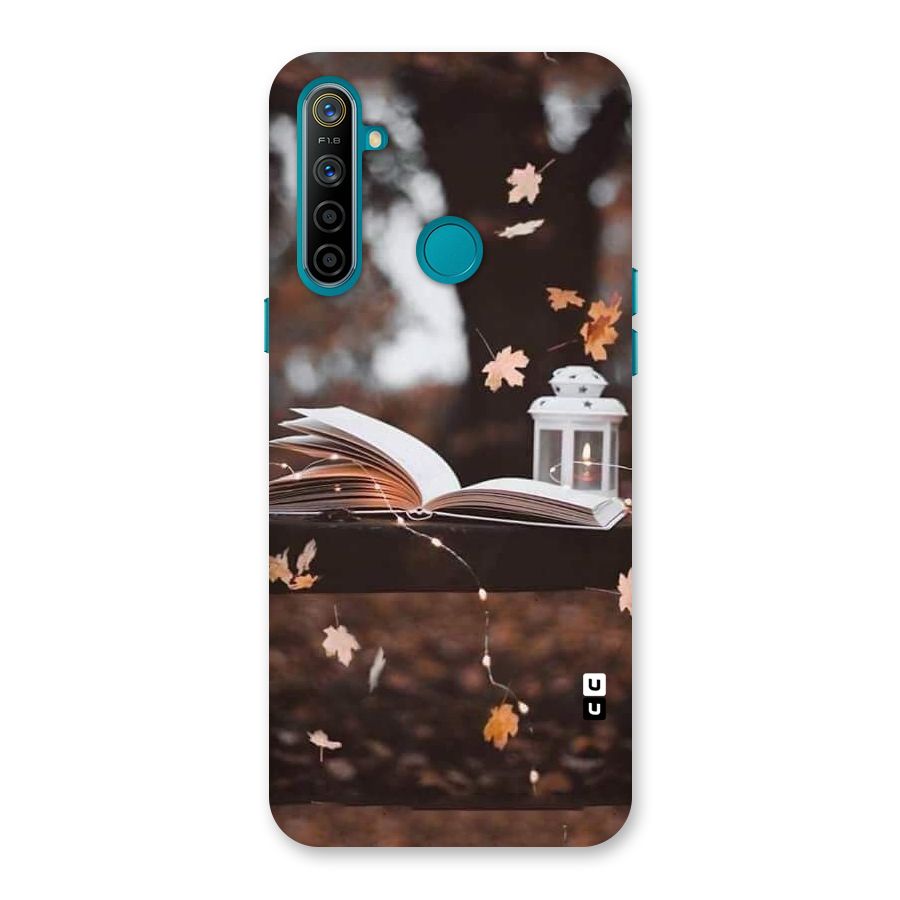 Book and Fall Leaves Back Case for Realme 5i