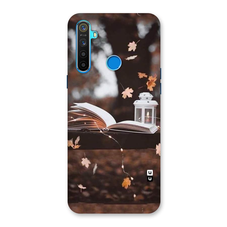 Book and Fall Leaves Back Case for Realme 5s