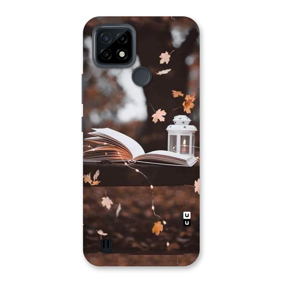 Book and Fall Leaves Back Case for Realme C21
