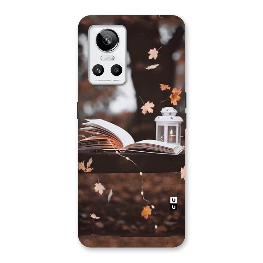 Book and Fall Leaves Back Case for Realme GT Neo 3