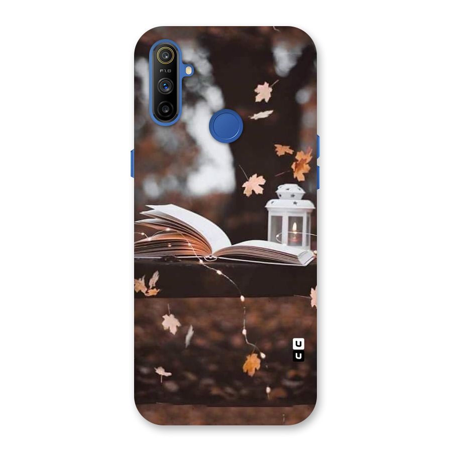 Book and Fall Leaves Back Case for Realme Narzo 10A