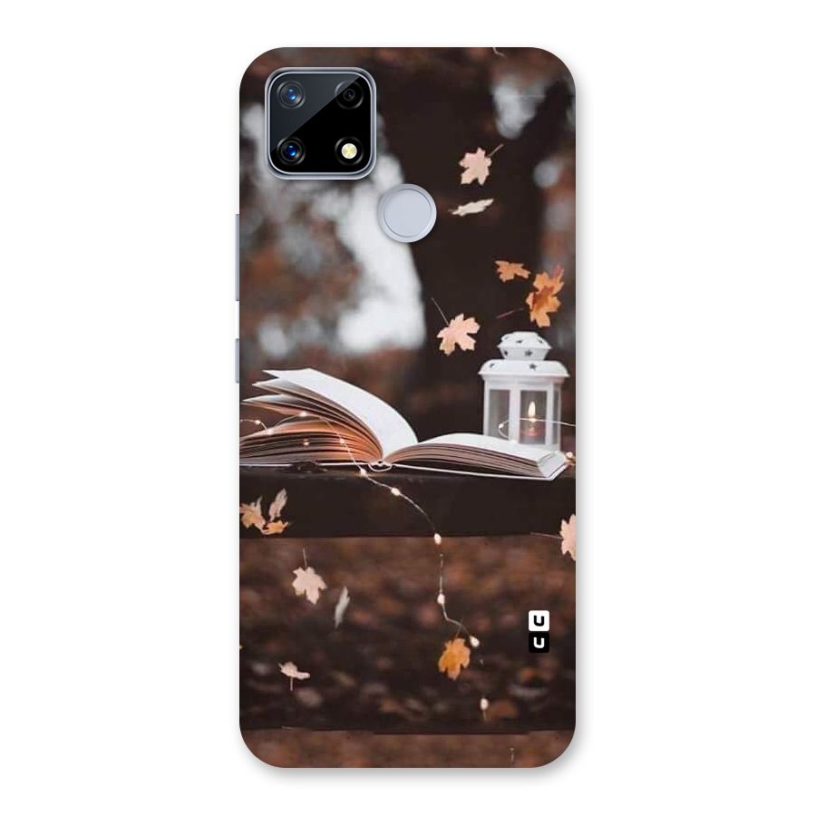 Book and Fall Leaves Back Case for Realme Narzo 20