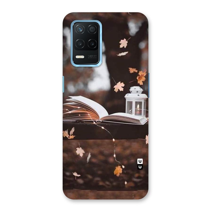 Book and Fall Leaves Back Case for Realme Narzo 30 5G