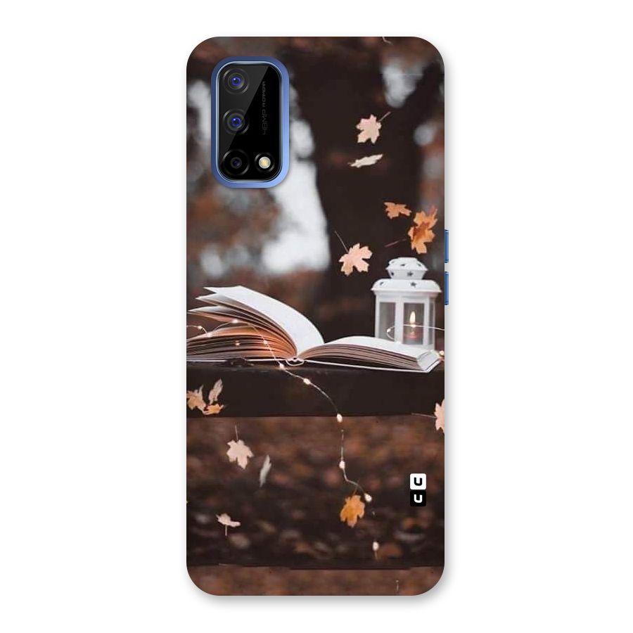 Book and Fall Leaves Back Case for Realme Narzo 30 Pro