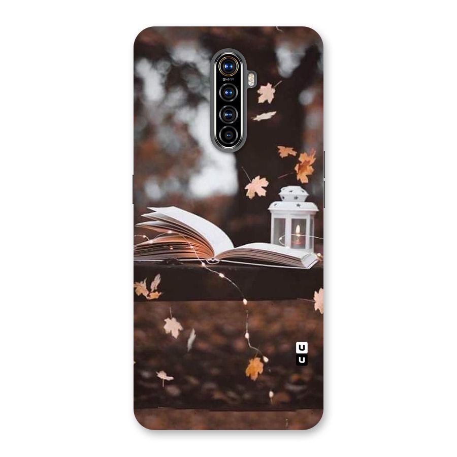 Book and Fall Leaves Back Case for Realme X2 Pro