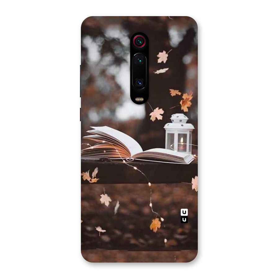 Book and Fall Leaves Back Case for Redmi K20 Pro