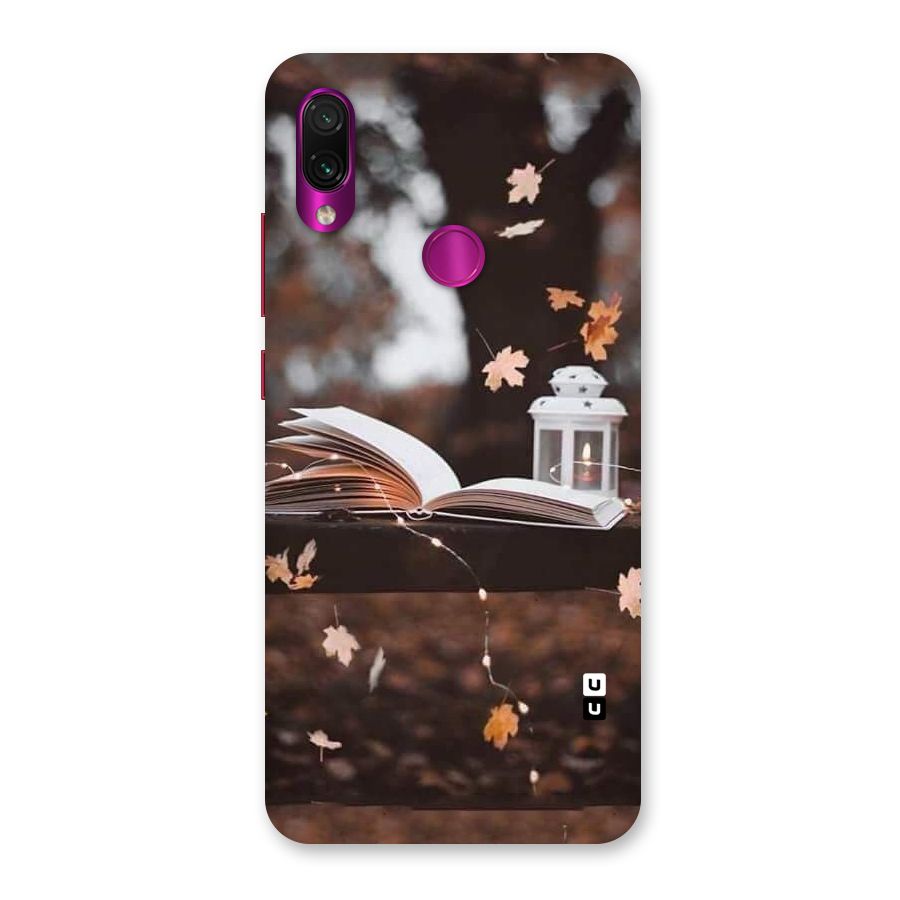 Book and Fall Leaves Back Case for Redmi Note 7 Pro