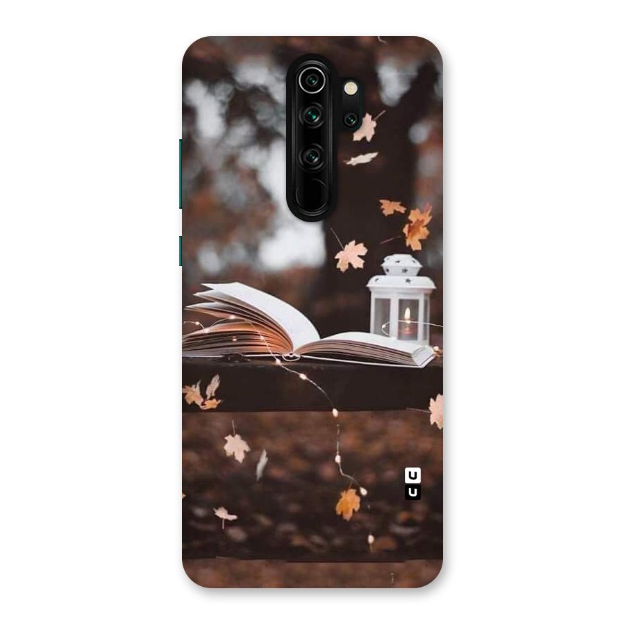 Book and Fall Leaves Back Case for Redmi Note 8 Pro