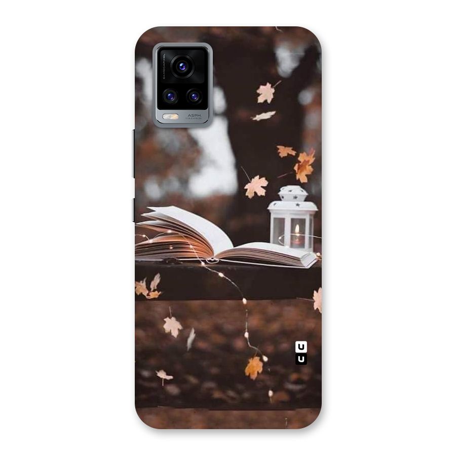 Book and Fall Leaves Back Case for Vivo V20