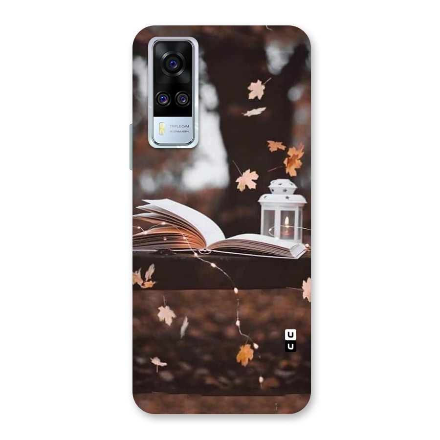 Book and Fall Leaves Back Case for Vivo Y31