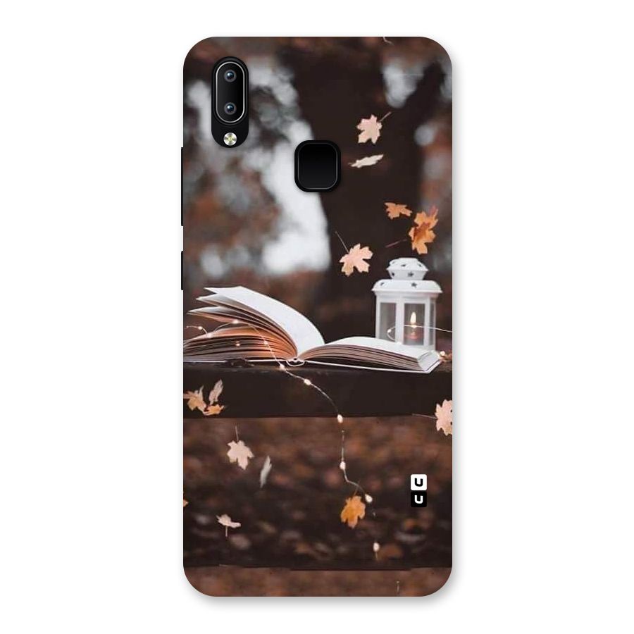 Book and Fall Leaves Back Case for Vivo Y95