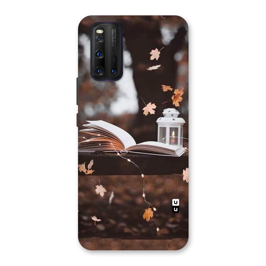 Book and Fall Leaves Back Case for Vivo iQOO 3