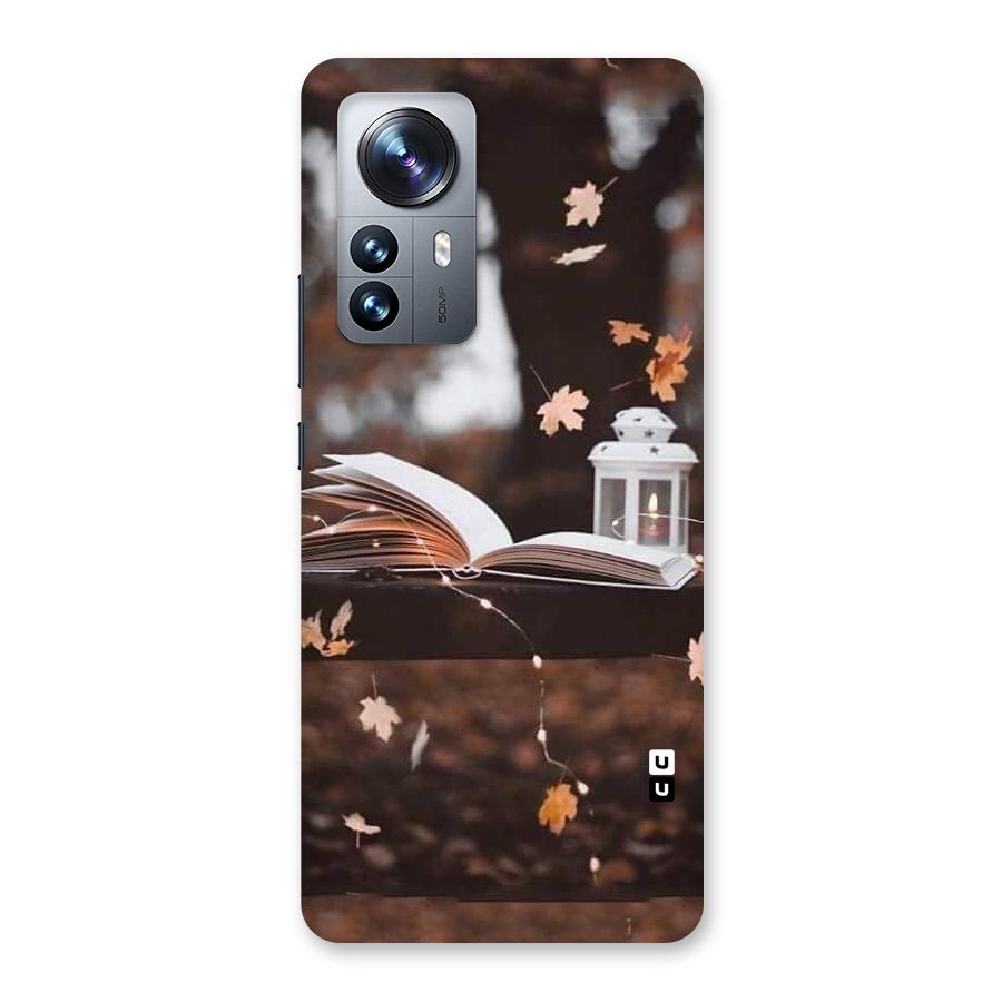 Book and Fall Leaves Back Case for Xiaomi 12 Pro