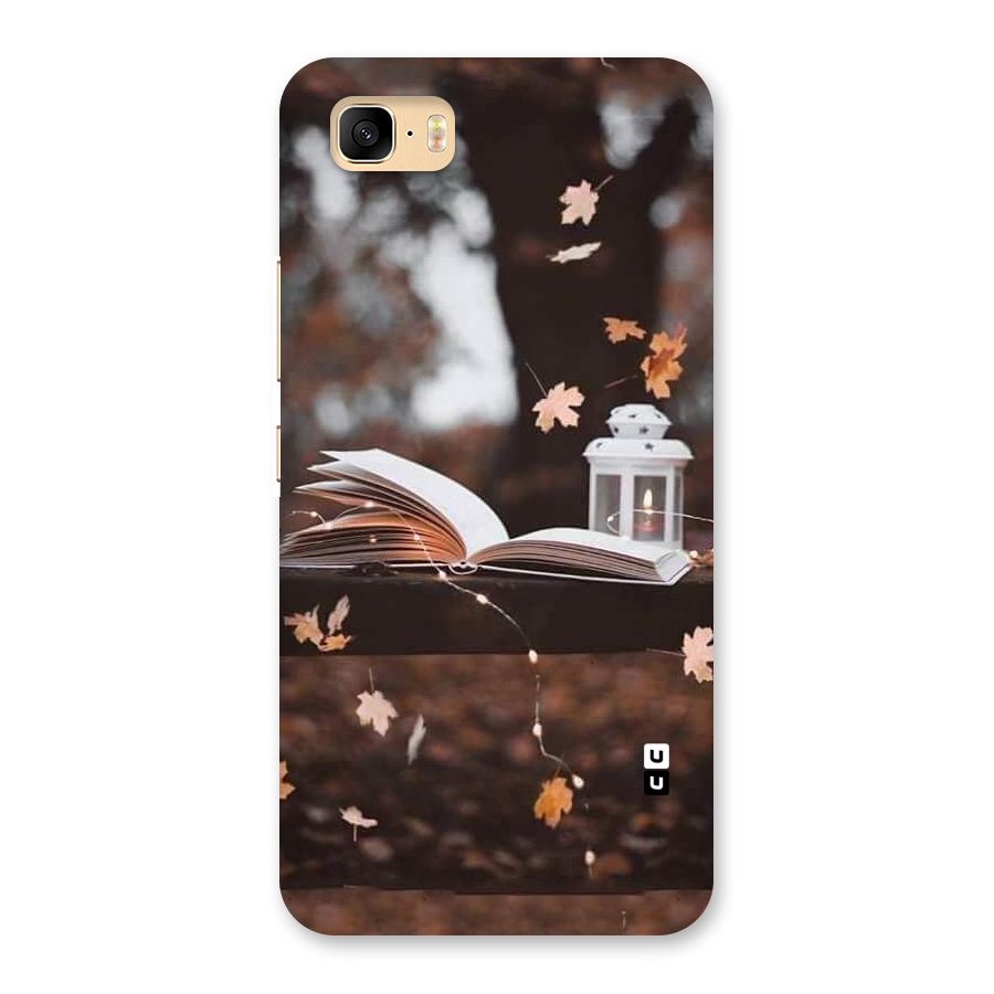Book and Fall Leaves Back Case for Zenfone 3s Max