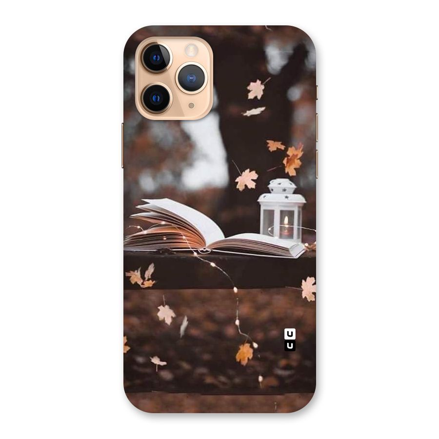 Book and Fall Leaves Back Case for iPhone 11 Pro