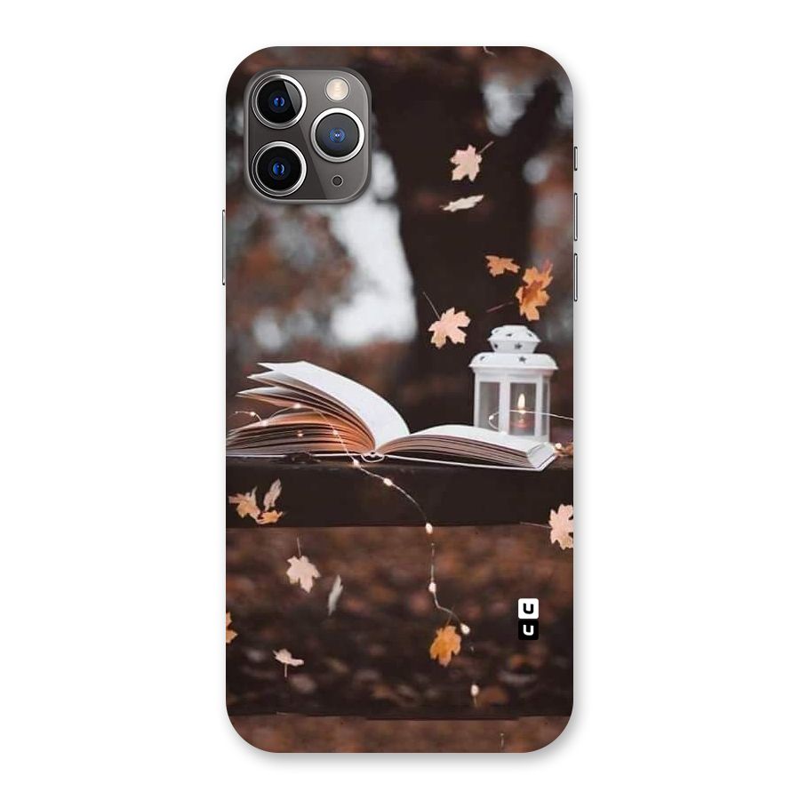 Book and Fall Leaves Back Case for iPhone 11 Pro Max