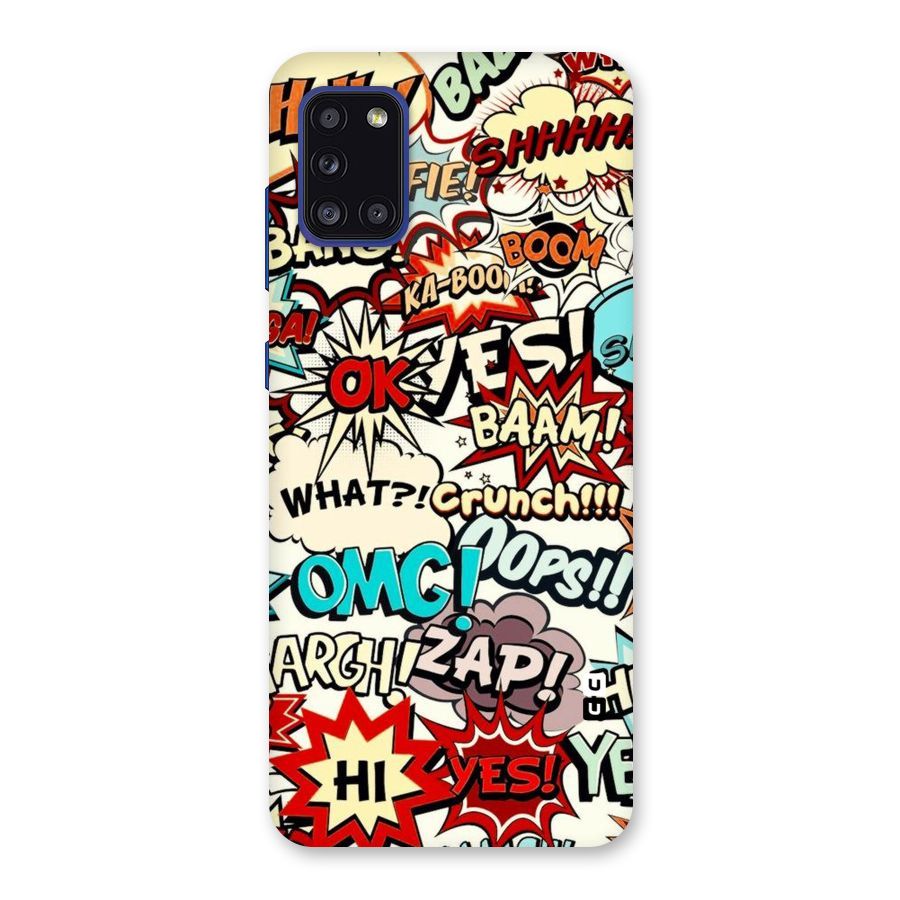 Boom Zap Back Case for Galaxy A31