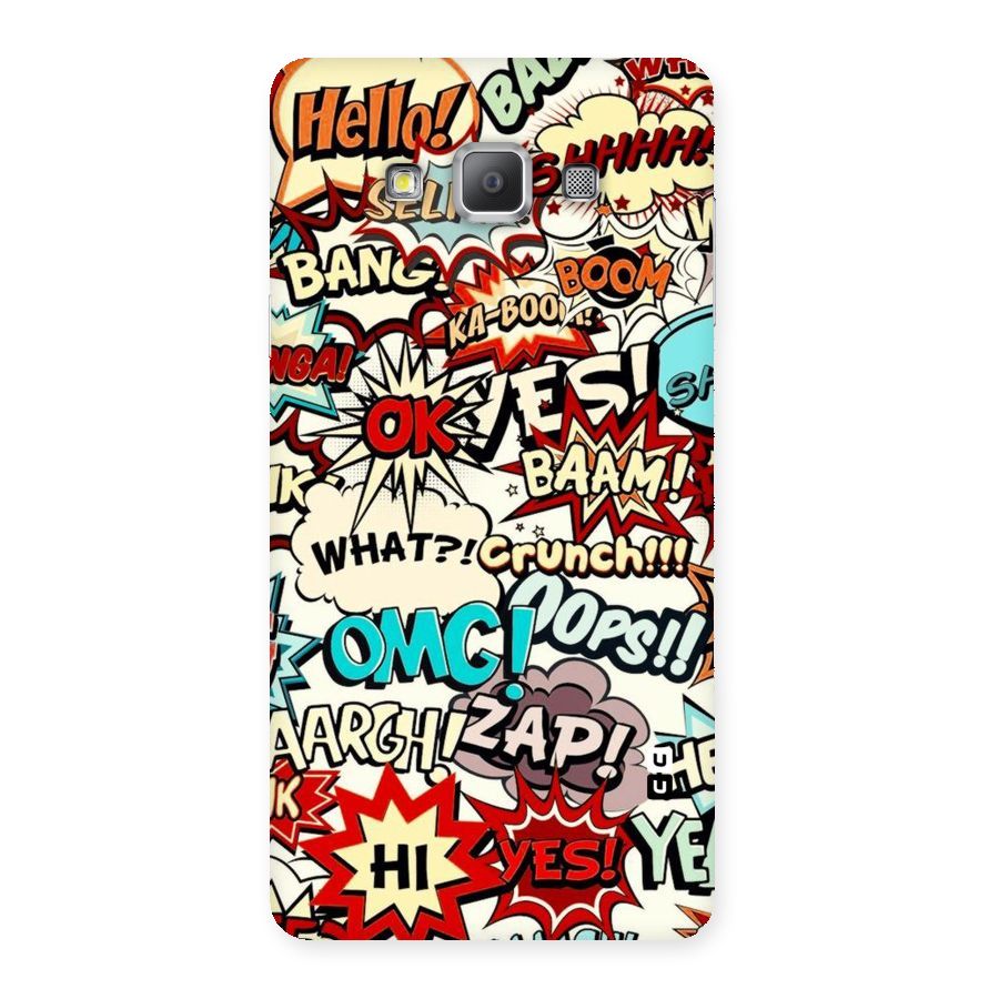 Boom Zap Back Case for Galaxy A7