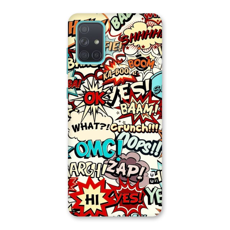 Boom Zap Back Case for Galaxy A71