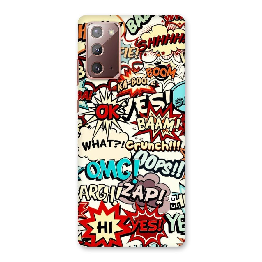 Boom Zap Back Case for Galaxy Note 20