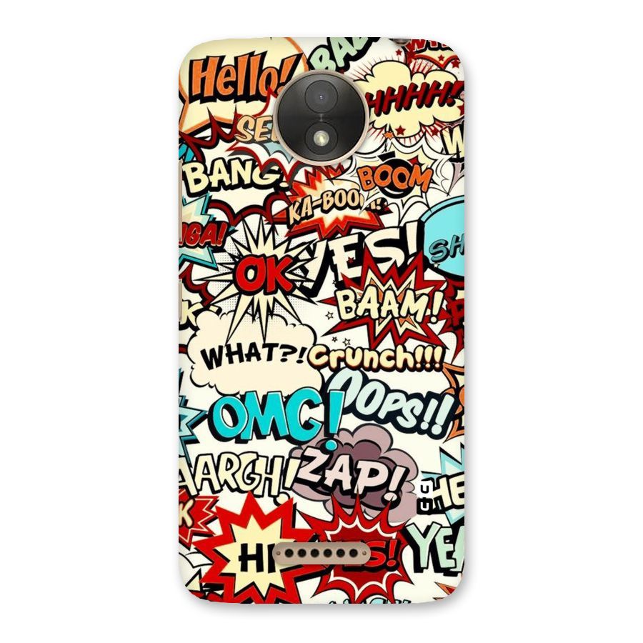 Boom Zap Back Case for Moto C Plus