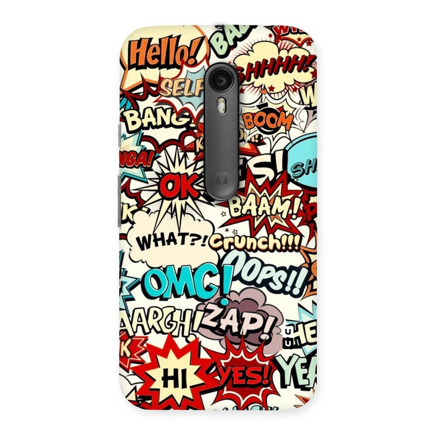 Boom Zap Back Case for Moto G3