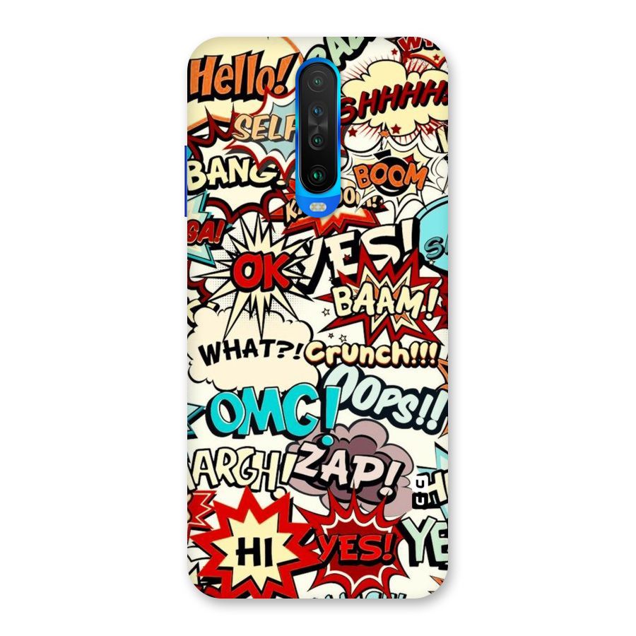 Boom Zap Back Case for Poco X2