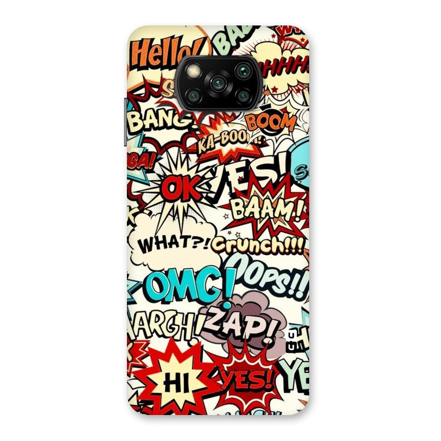 Boom Zap Back Case for Poco X3