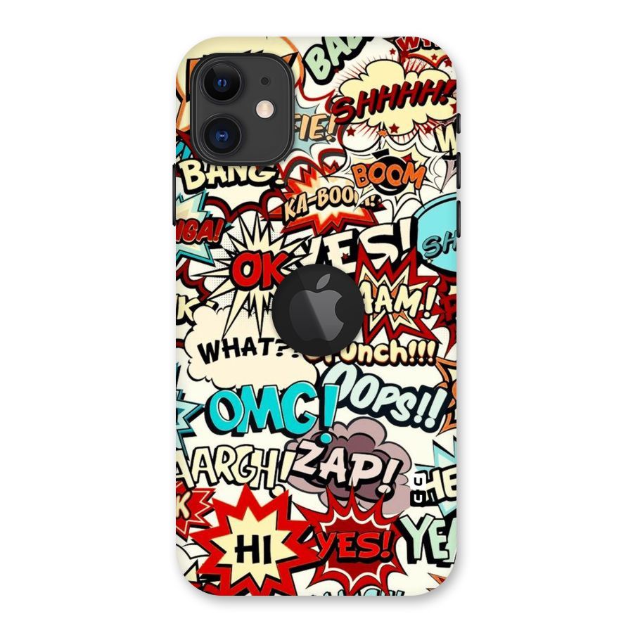 Boom Zap Back Case for iPhone 11 Logo Cut
