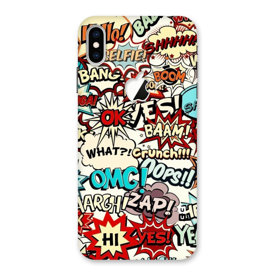 Boom Zap Back Case for iPhone XS Max Apple Cut