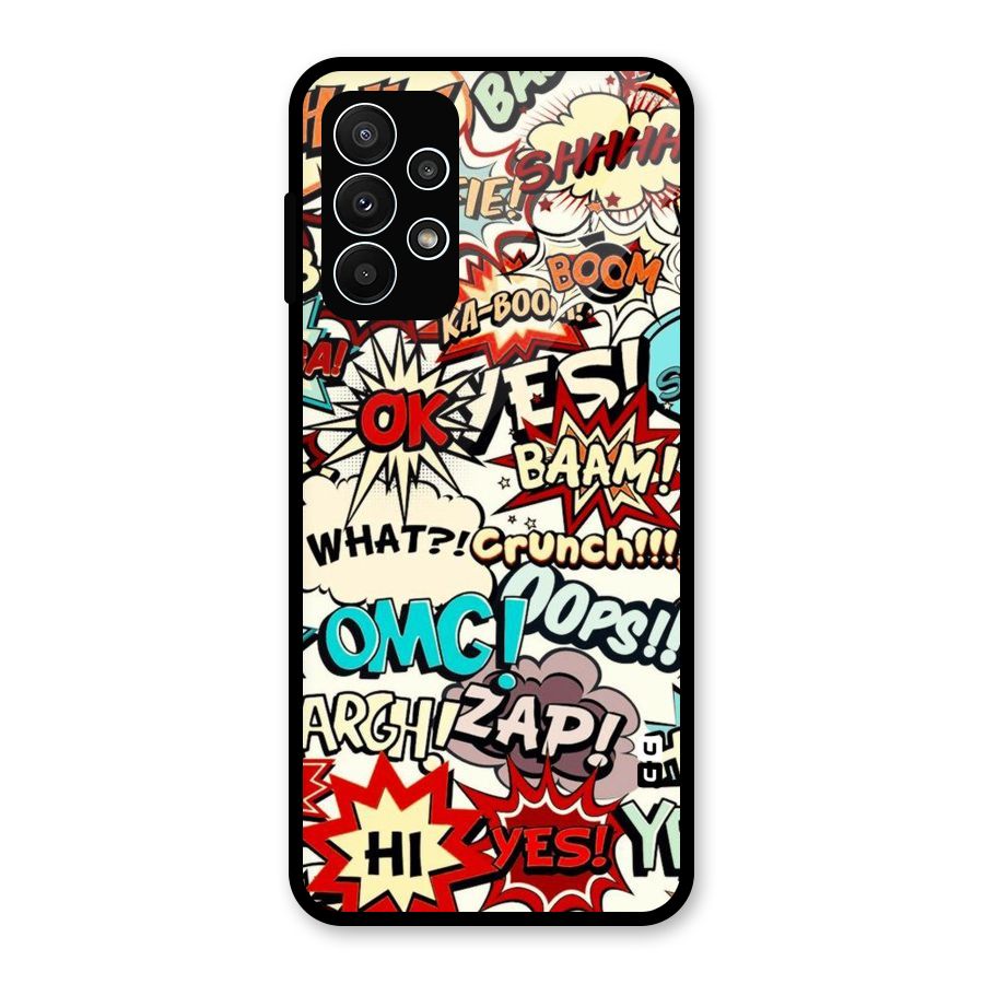 Boom Zap Glass Back Case for Galaxy A23