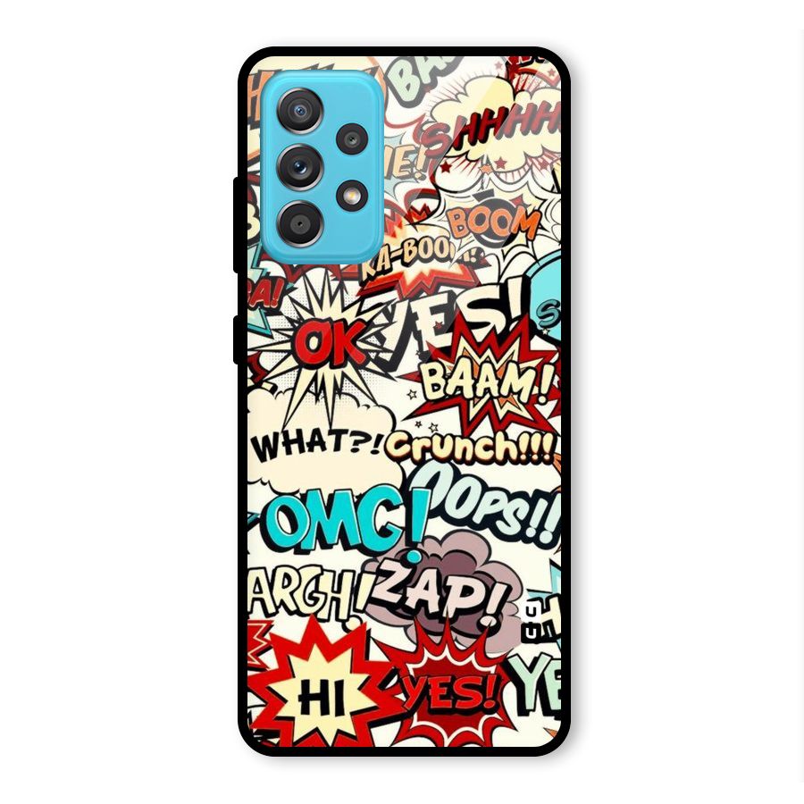 Boom Zap Glass Back Case for Galaxy A52