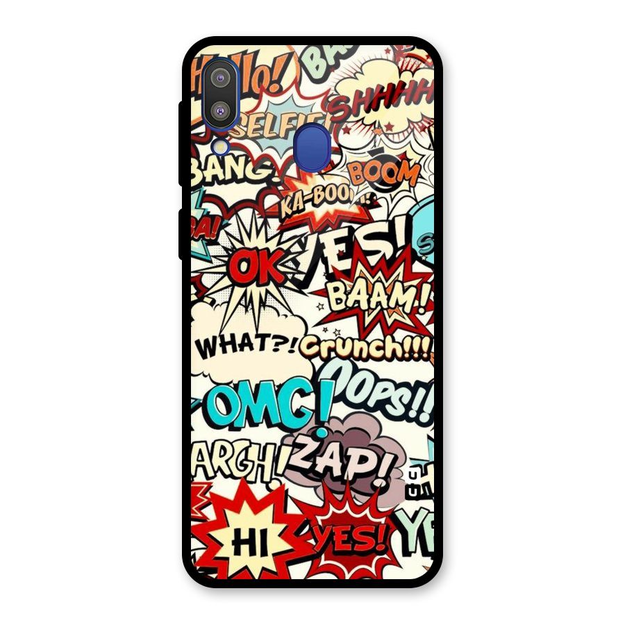 Boom Zap Glass Back Case for Galaxy M20