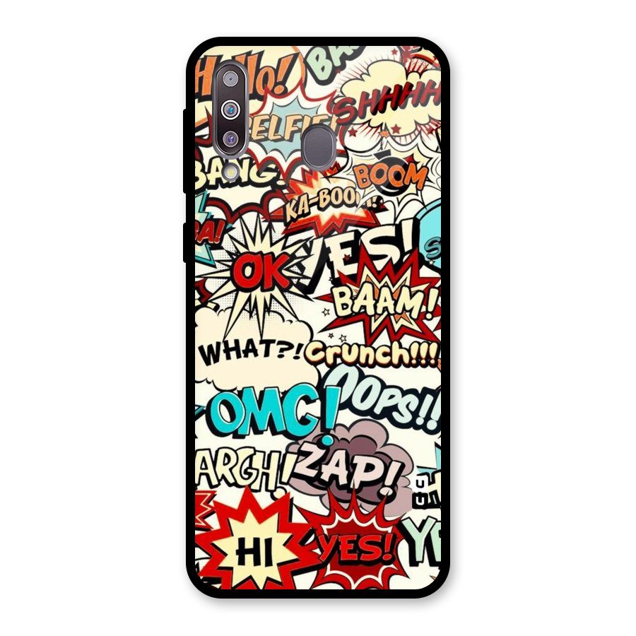 Boom Zap Glass Back Case for Galaxy M30