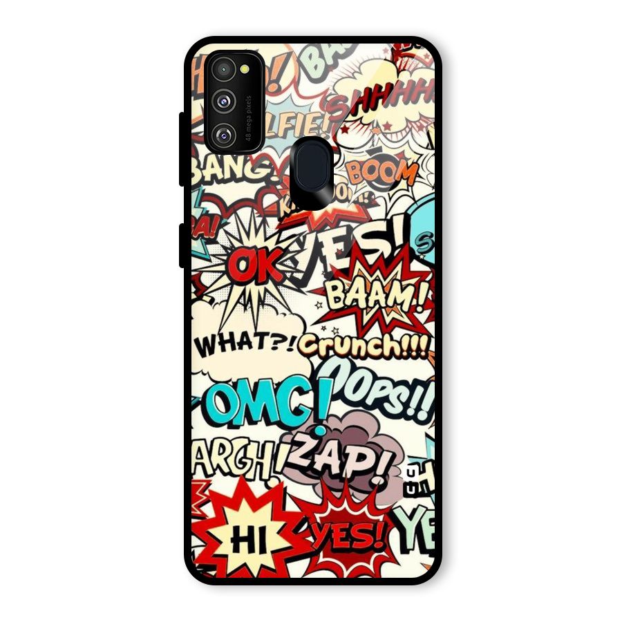 Boom Zap Glass Back Case for Galaxy M30s