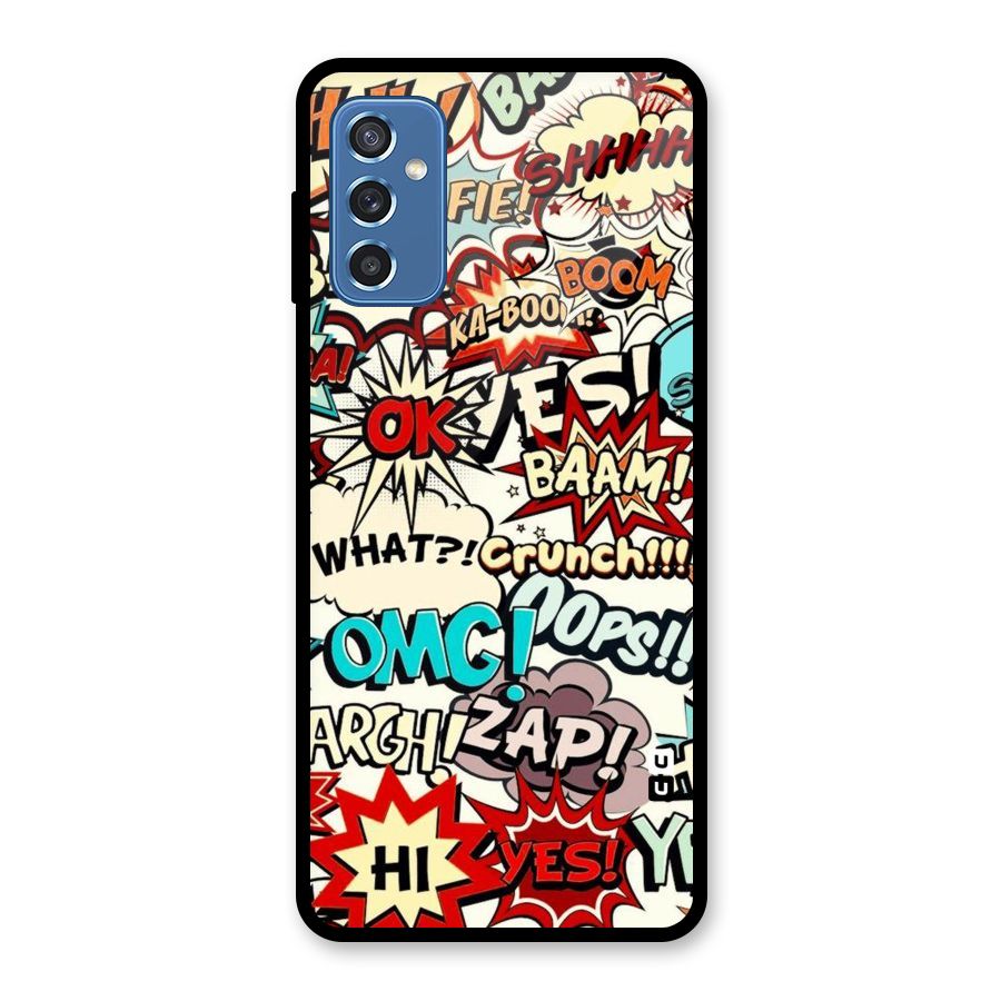 Boom Zap Glass Back Case for Galaxy M52 5G