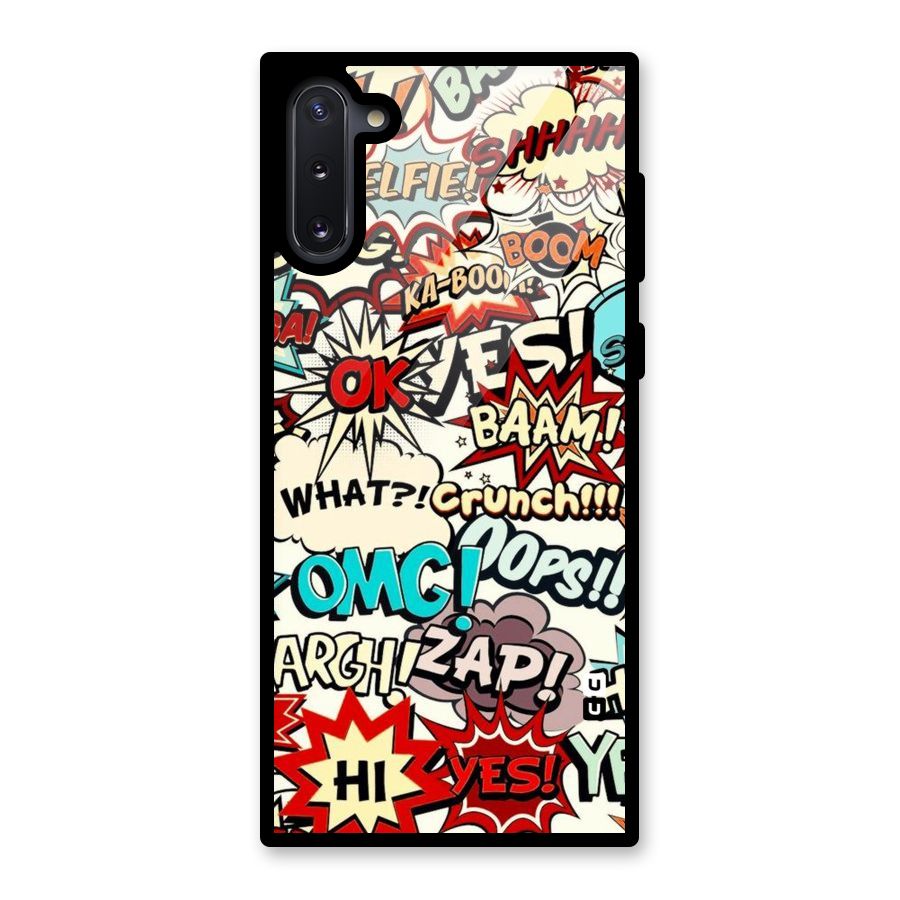 Boom Zap Glass Back Case for Galaxy Note 10