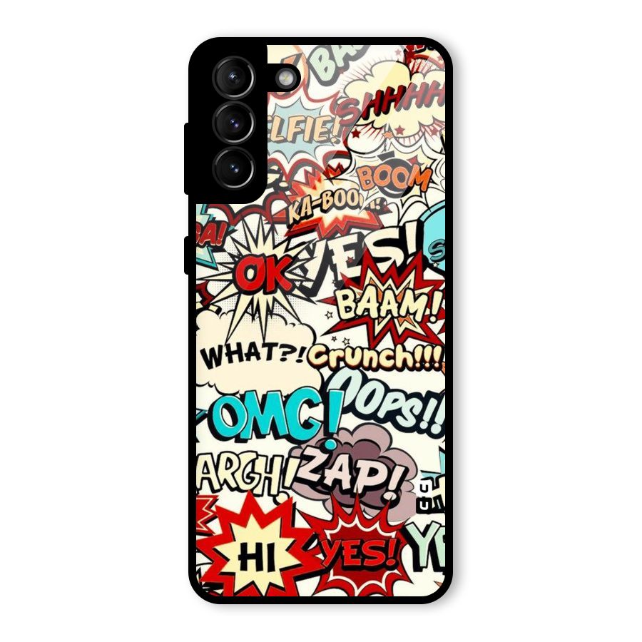 Boom Zap Glass Back Case for Galaxy S21 Plus