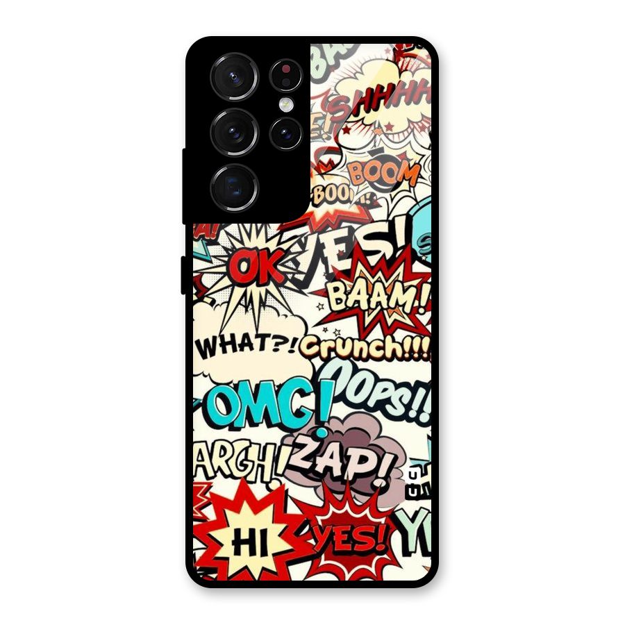 Boom Zap Glass Back Case for Galaxy S21 Ultra 5G