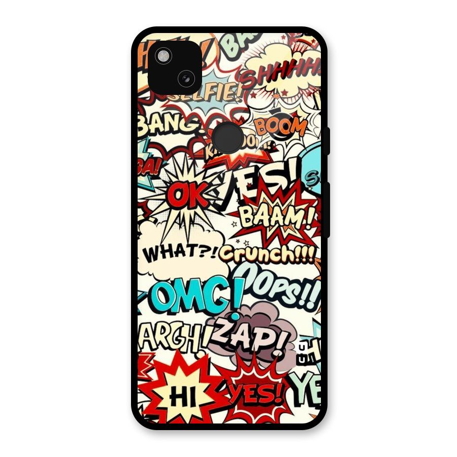 Boom Zap Glass Back Case for Google Pixel 4a