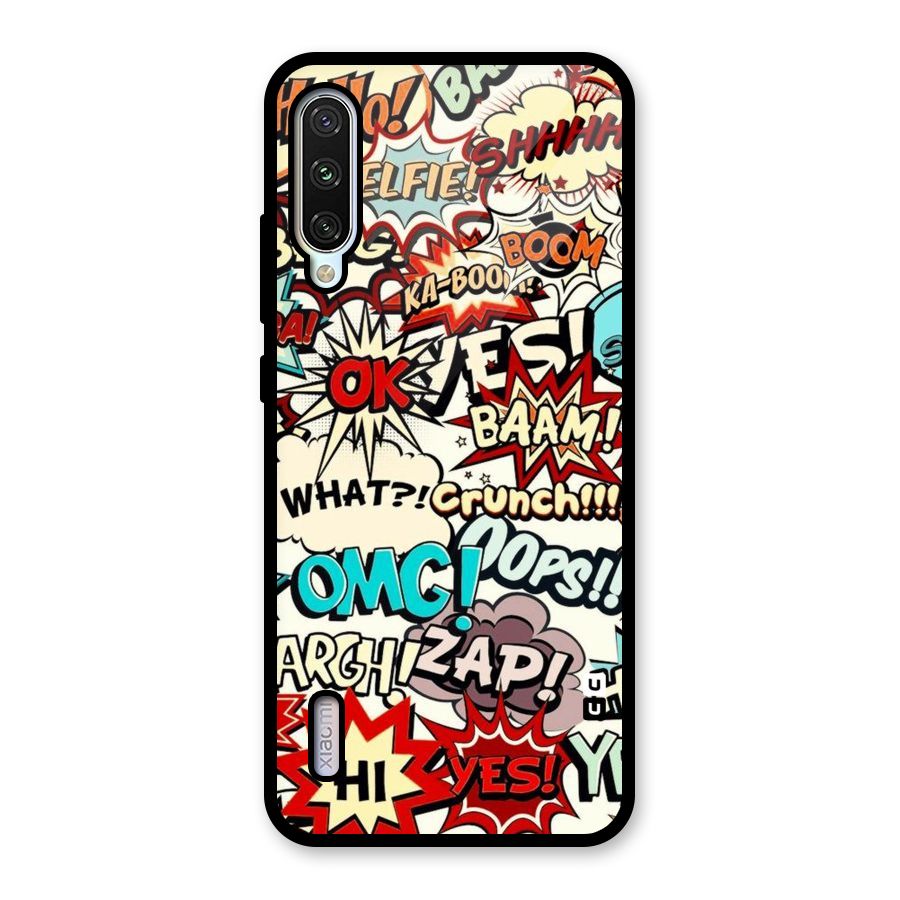 Boom Zap Glass Back Case for Mi A3