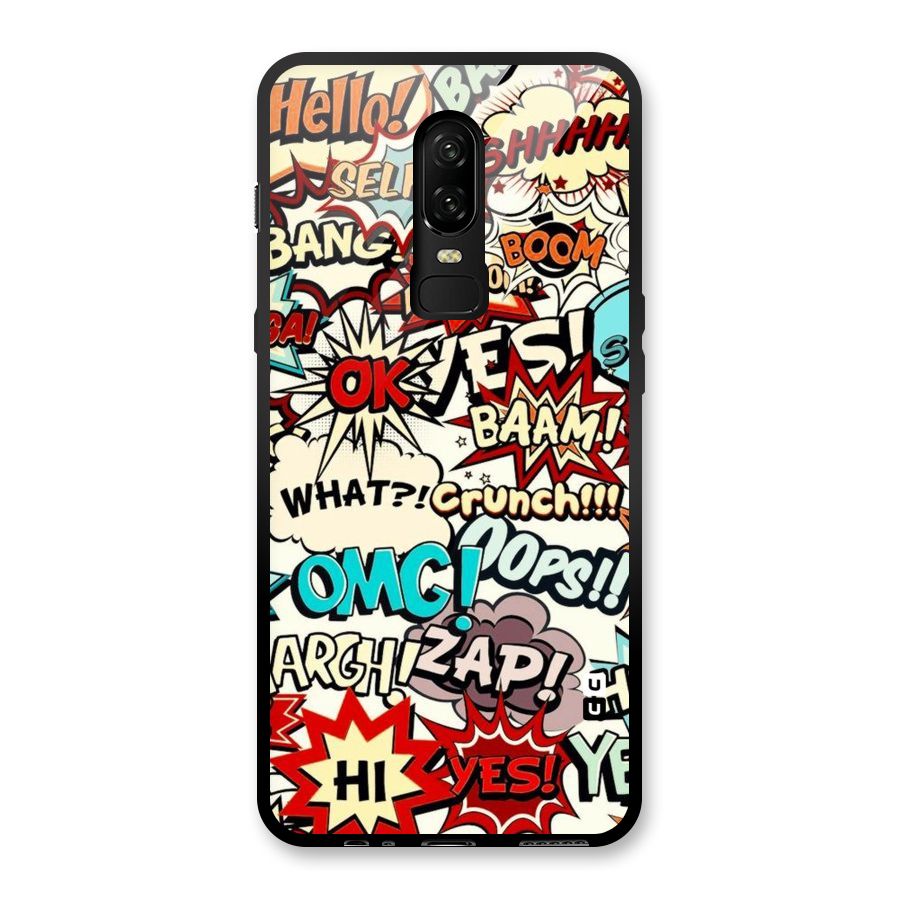 Boom Zap Glass Back Case for OnePlus 6