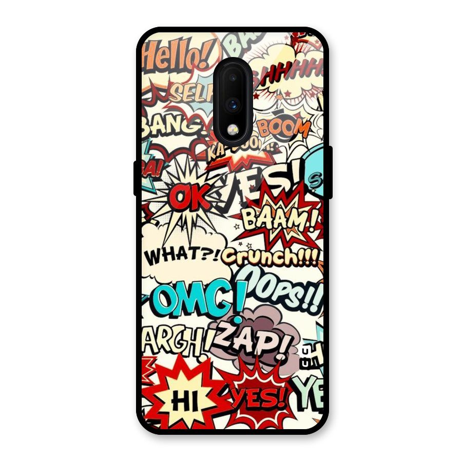 Boom Zap Glass Back Case for OnePlus 7