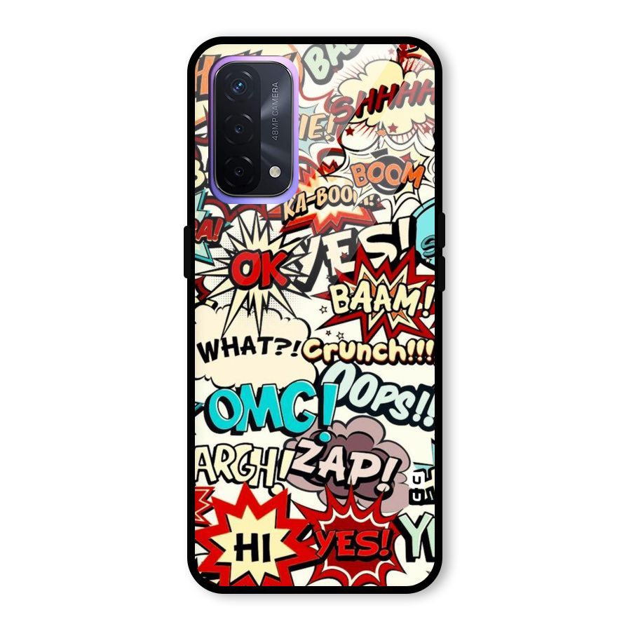 Boom Zap Glass Back Case for Oppo A74 5G