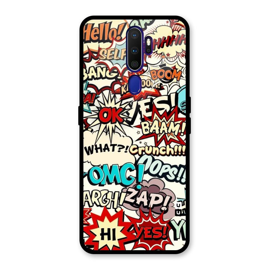 Boom Zap Glass Back Case for Oppo A9 (2020)