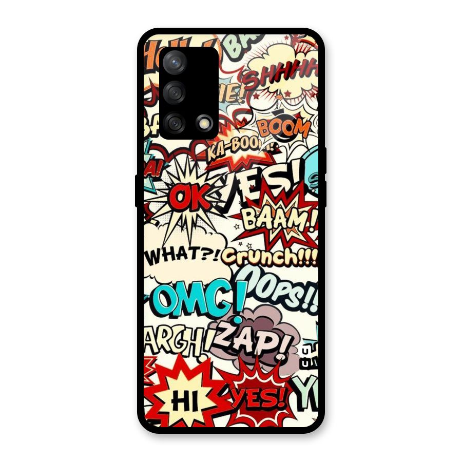 Boom Zap Glass Back Case for Oppo F19