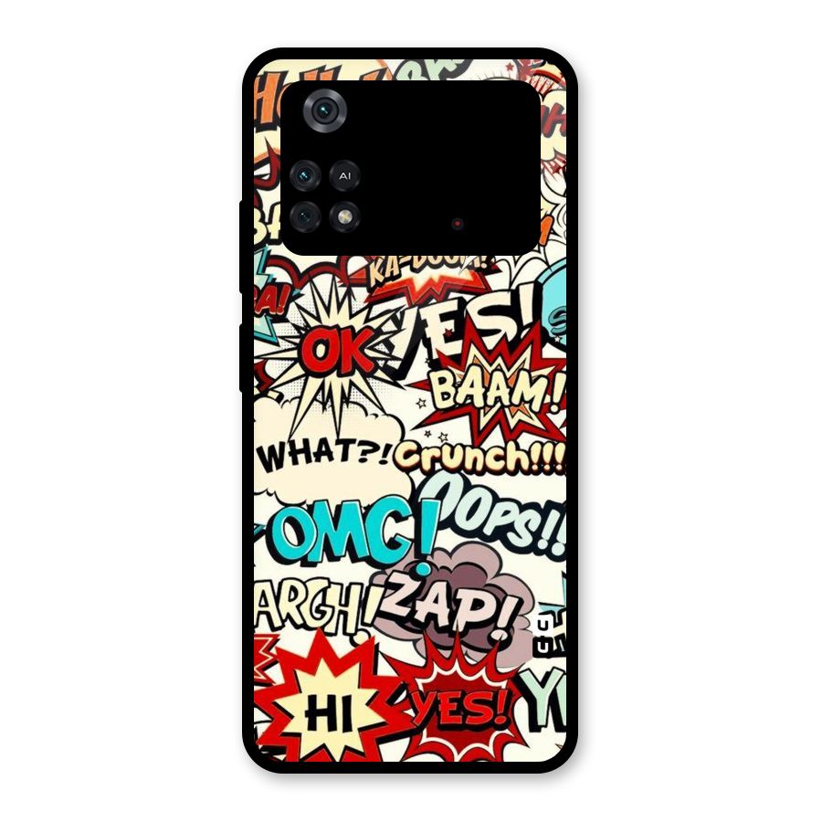 Boom Zap Glass Back Case for Poco M4 Pro 4G