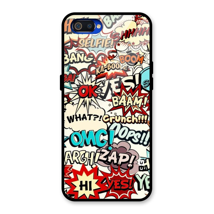 Boom Zap Glass Back Case for Realme C2