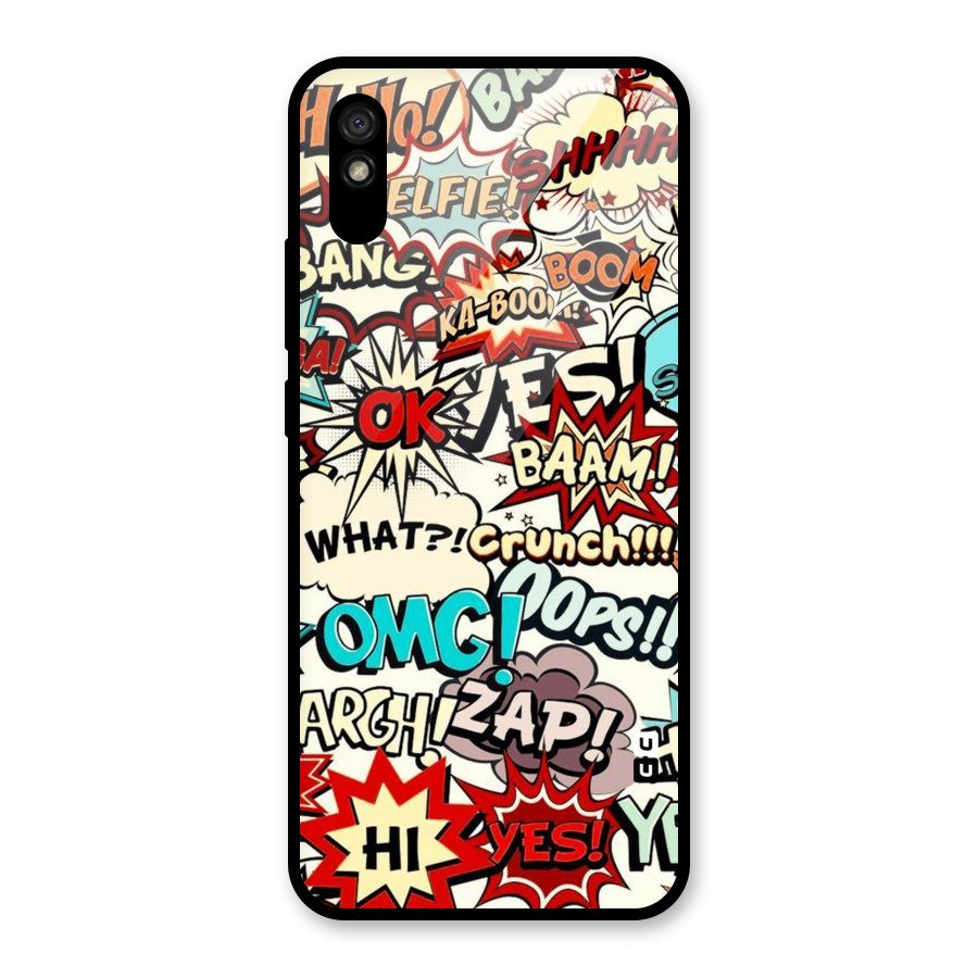 Boom Zap Glass Back Case for Redmi 9A